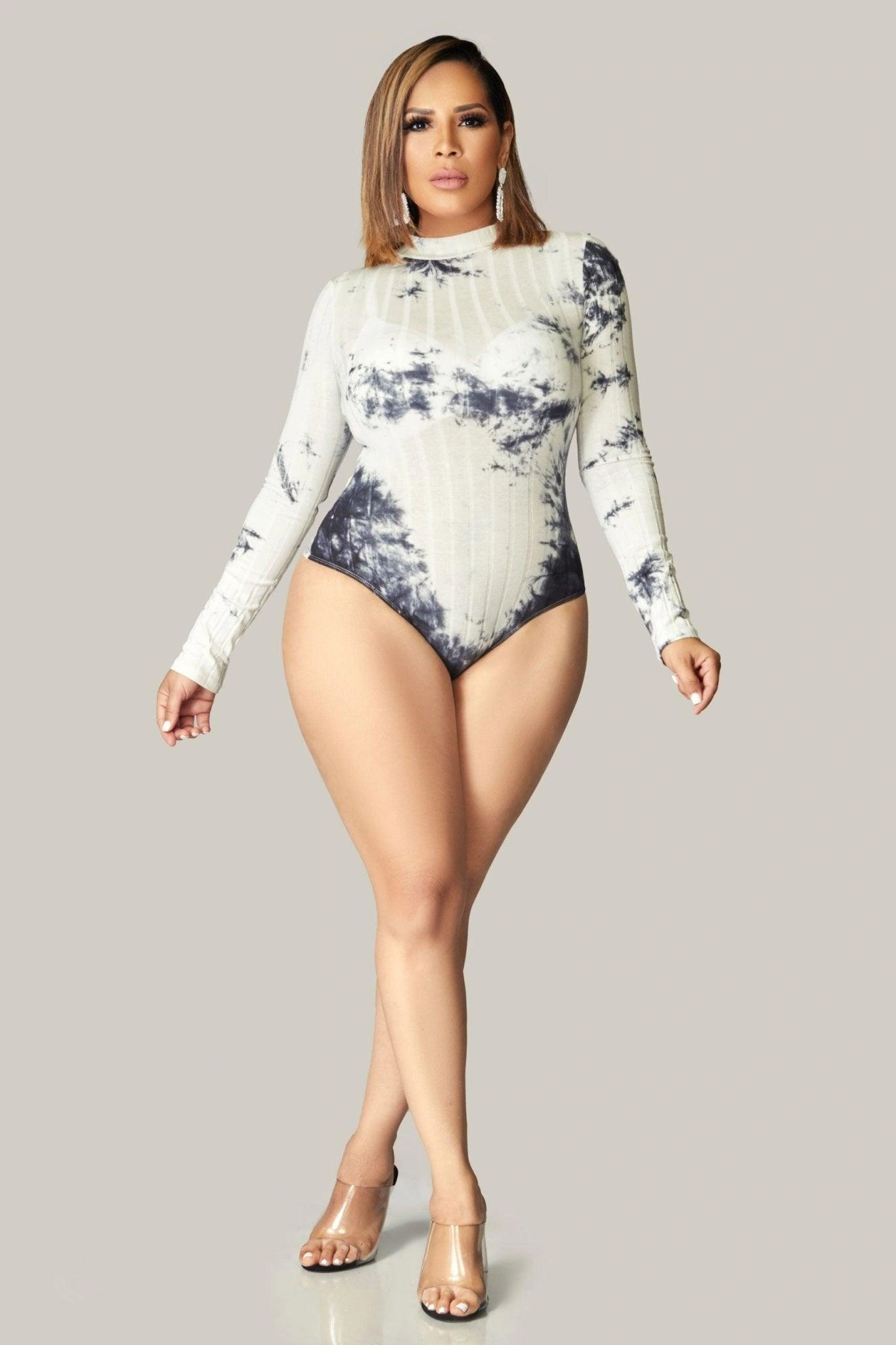Wanda Lange mouwen Tie Dye Bodysuit met col - Zomerse vibes, jouw nieuwe favoriet!
