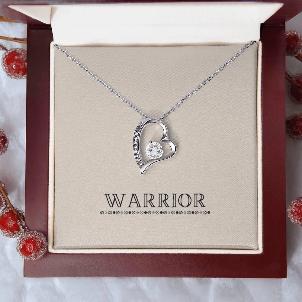 Warrior's Eeuwige Liefde Ketting: Een Hartslag in Zilver, Voor Jou.